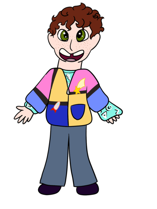 Here’s my design for Mikey, my mammet fanchild. Please excuse the horrible anatomy, as I am no