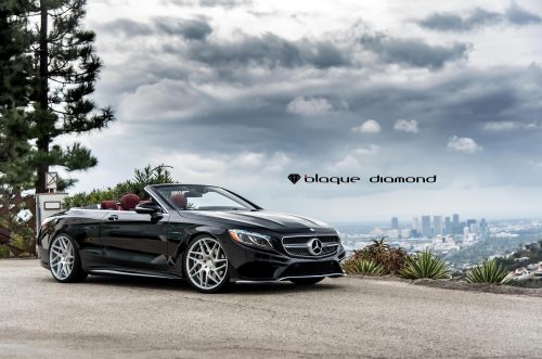 2016 Mercedes-Benz S550 fitted with 20 inch BD3’s in Silver with Machined face http://blaquediamond.