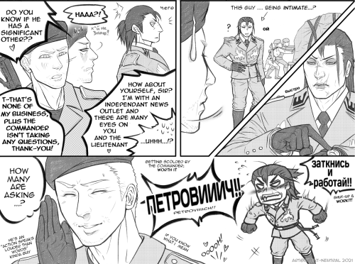 Comic for @pzycho391 for their very generous ko-fi donation ;_; &lt;3The idea was; Dragunov