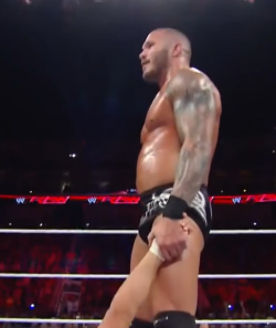 rwfan11:  Oh Randy,…if only you would take my hand and put it that close to your cock too! :-) …..so jealous! LOL!…(and I think that’s Daniel Bryan’s hand BTW)