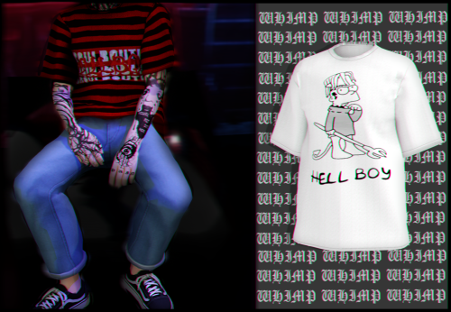 whimp1337:

Lilpeep tee X deep tattoo~ Mesh by me~ All lods~ 6 Swhatches~ HQ ~ Please dont RE-UPLOAD or claim as yours~ Download Patreon - Early access -
:3 #s4#ts4ccfinds#sims4cc#sims4male#s4cas#S4CC