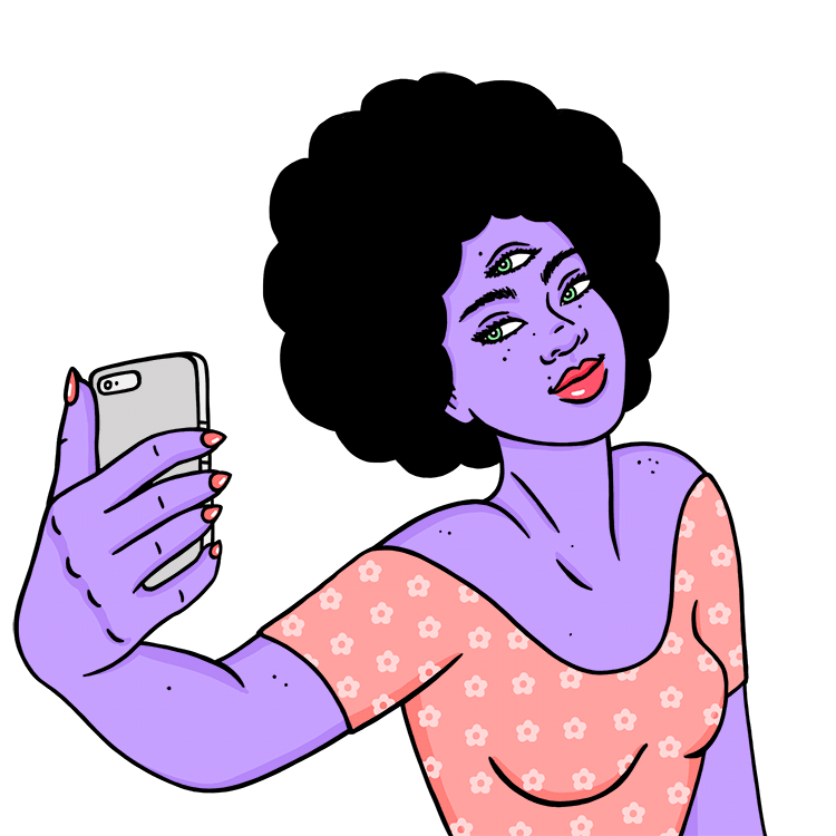 robineisenberg:happy friday everyone! 💖🌸👽💜 created some fun messaging
