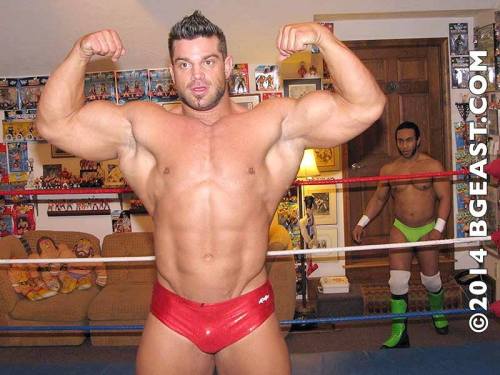 Brian Cage; before hitting the big time, he made a few gay wrestling videos. 