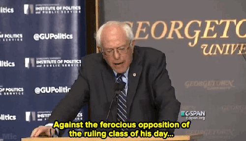 nickandmorty:micdotcom:Watch: Bernie Sanders just delivered what may be the defining speech of h