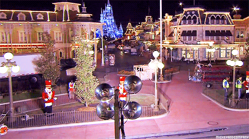 mickeyandcompany:  Magic Kingdom Park Decorated for the Holidays 