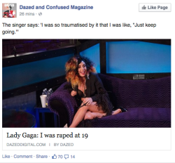 eauprah:  squirpinlikeachirpinlikea:  artpop-makes-my-heart-stop:  gagaisafuckinggoddess:  goffslut:  I feel sick  This makes me sad.  that interview was so honest and deep and it must have been so hard for her to talk about this awful experience and