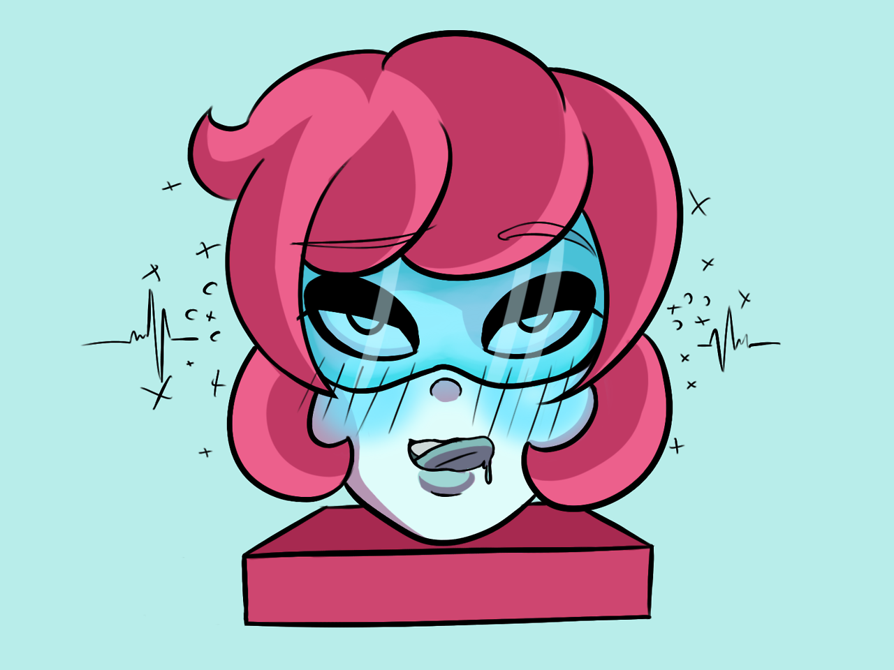 Fanart of my friend&rsquo;s OC, “RubyBot”@icingbomb Ahi esta posteadita.