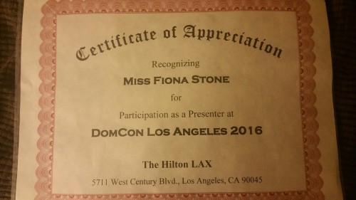 missfreudianslit:  missfreudianslit:  I’m so grateful to Domcon LA and Mistress Precious for helping me achieve my first Industry Only class. Honored 💋    I can’t wait to perfect it and teach again next year!!! I got great reviews and a lot of