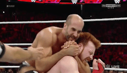 Cesaro must be whispering what he plans on