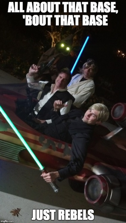 Just goofing off in the Landspeeder!Luke Skywalker - Mr. EHan Solo - Star Wars Dave