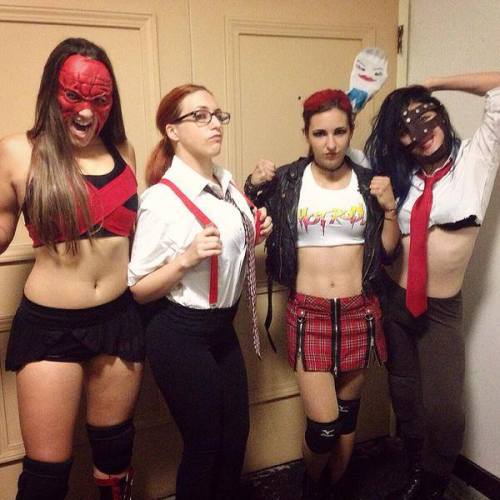 shitloadsofwrestling:”Crazy” Mary Dobson, Veda Scott, Brittany Blake, and Leva Bates[August 15th, 20