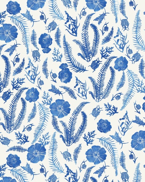 Ferns, Blooms and Insects pattern2021by Kelly Louise Judd