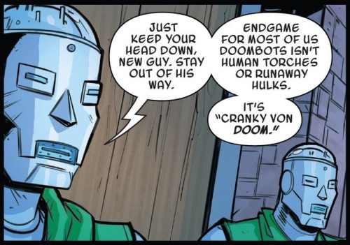 The secret to keeping Doctor Doom from getting cranky is to let him know that all of this week’s new