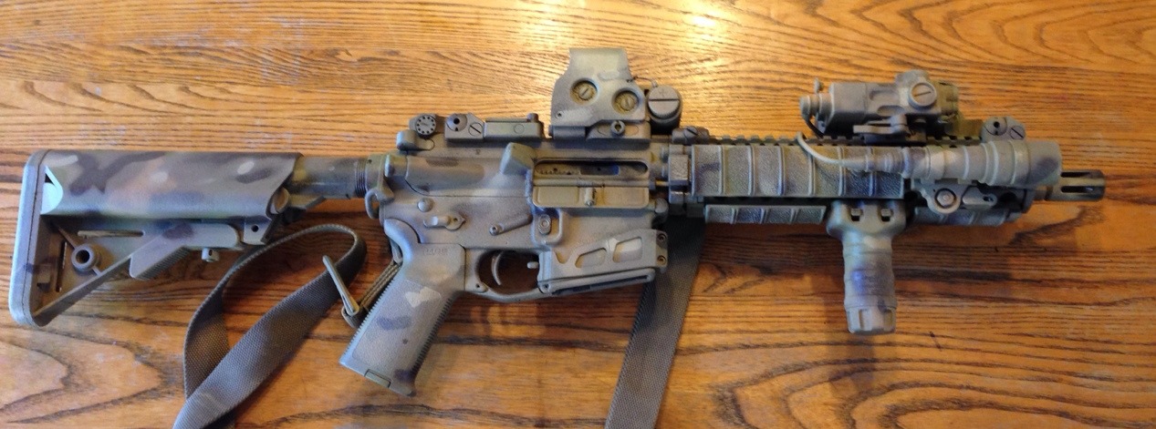 silencersteve:  dr-joe:  My Mk18Mod1.  Love this paint job!