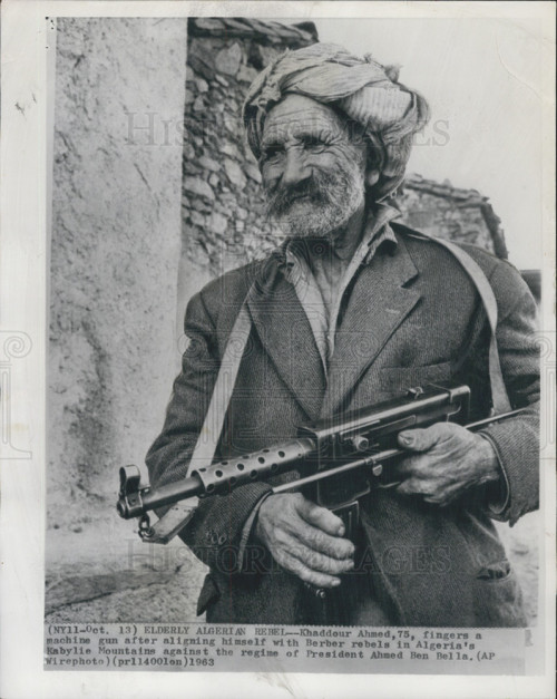 Algerian rebel Khaddour Ahmed, Algerian War of Independence, 1962