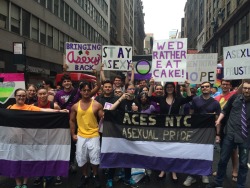 theinfiniteofthought:  asexuallalligator:  wildasexuals:  NYC is ready to march!  Looking good!  This is incredible