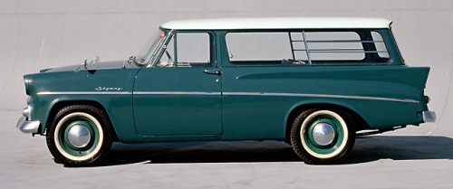 carsthatnevermadeitetc:Prince Skyway ALVG series, 1957. The Skyway was a van/wagon based on the orig