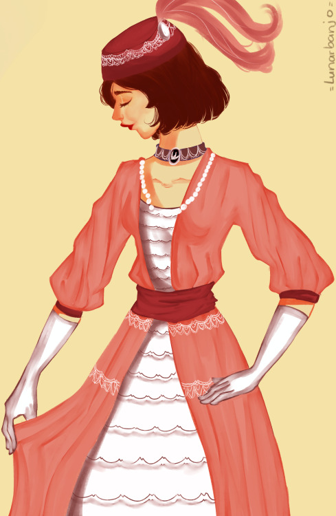 I just want to draw Rosalind and Elizabeth in some 1910&rsquo;s fashions