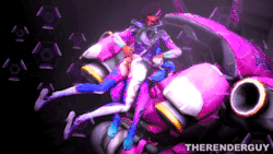 therenderguy:  Sombra trains D.Va, loopLinks: Video mp4 - Mixtape.moe, Safe.moeGfyCatSome times Sombra does a hack on her fellow Overwatch buddies. This time she hacked D.Vas mech and after overpowering the Korean gamer… she trained her in a more lewd