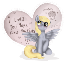 mlpfim-fanart:  Derpy’s valentine by DrawingGirl546