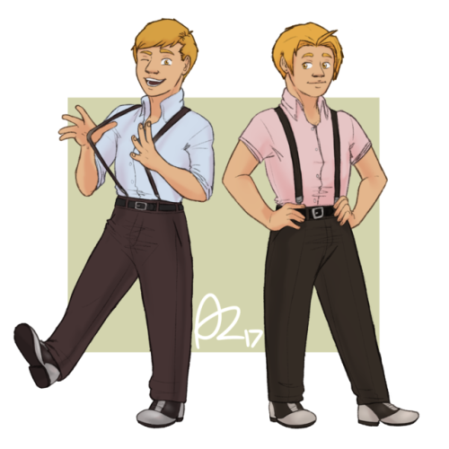 the boys had some rly cute suspenders on in the live action movie