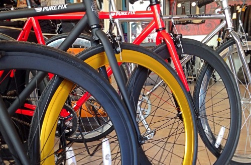 bikebike:  Pure Fix fixies now in stock at BikeBike. Affordable and decent quality.