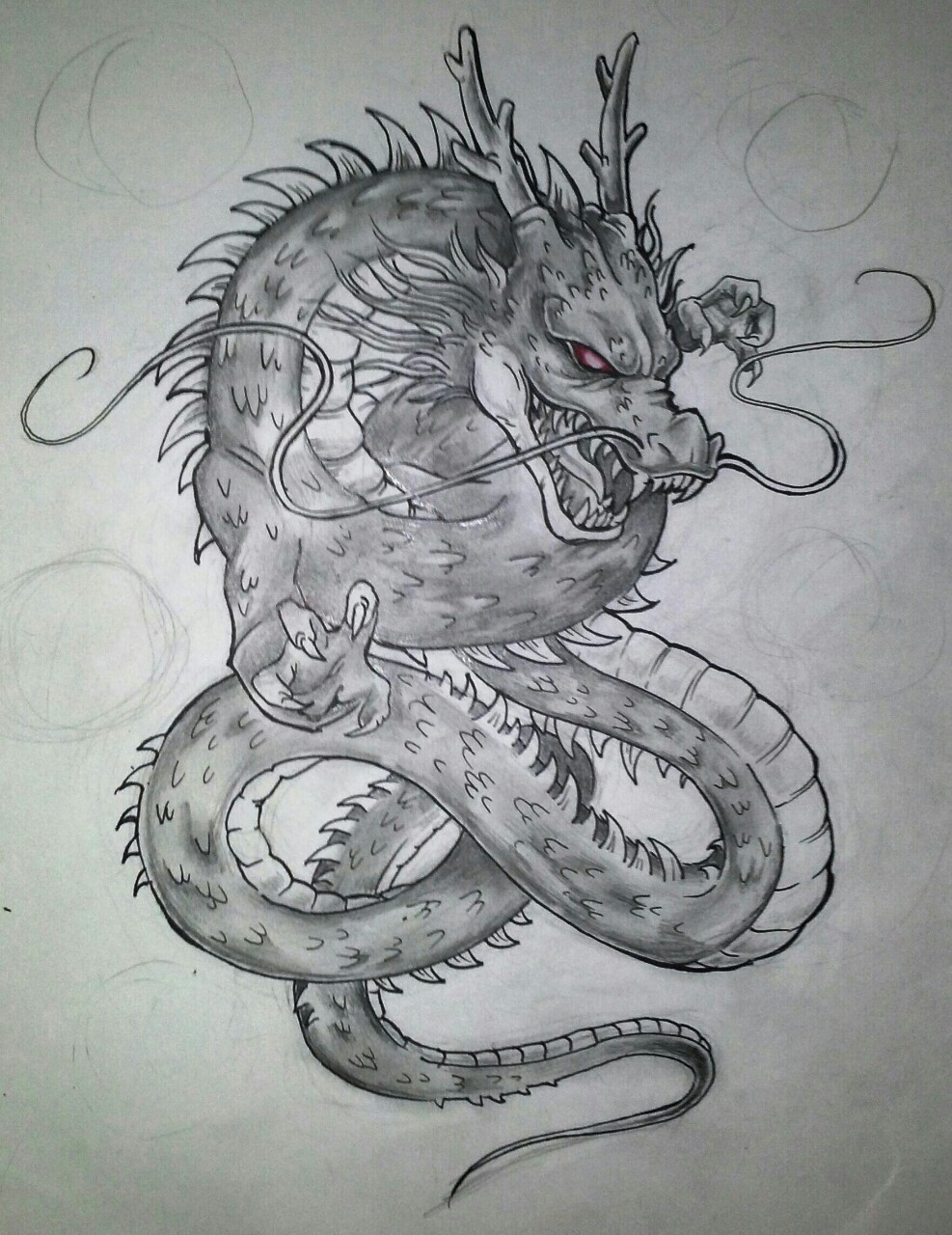 Shenron - My Drawing from Couple Month Back : r/dbz