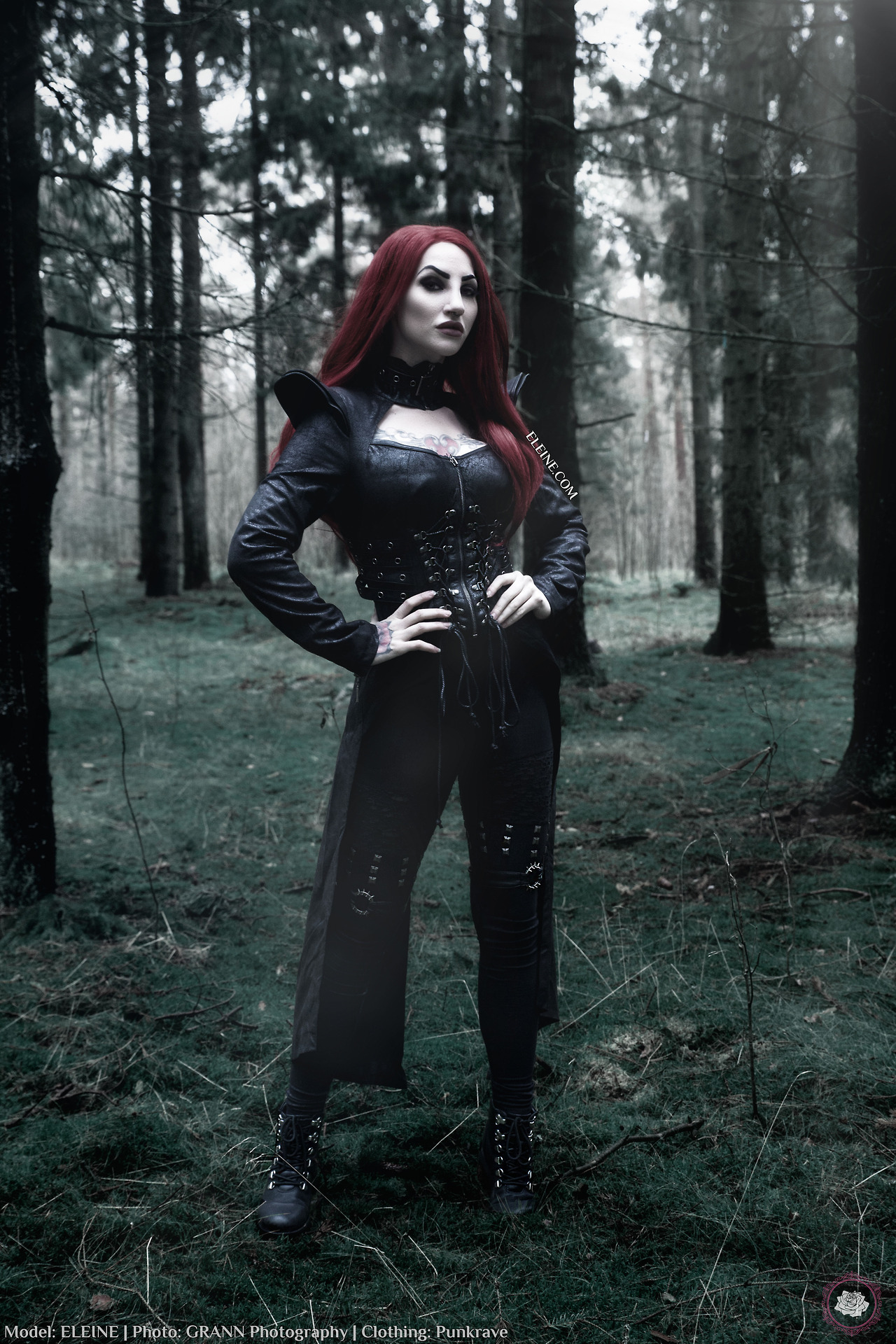 gothicandamazing:  Model: EleinePhoto: GRANN PhotographyClothing: PunkraveWig: Black