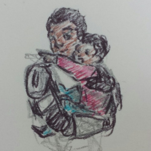 ollikah: Another tiny journal sketch! This time it’s Darman and Kad (Venku)! I re-read RepComm this 