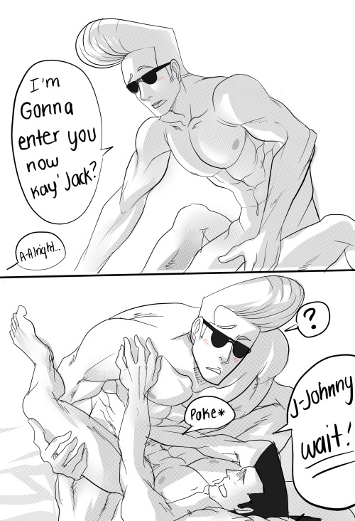 p2ndcumming: ponkuno: Johnny Bravo & Samurai Jack - Johnny/JackHere some sexy time drawings of t