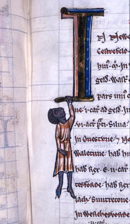 aerialsquid:medievalpoc:elyssediamond submitted to medievalpoc:“Detail of a page from a 13th c