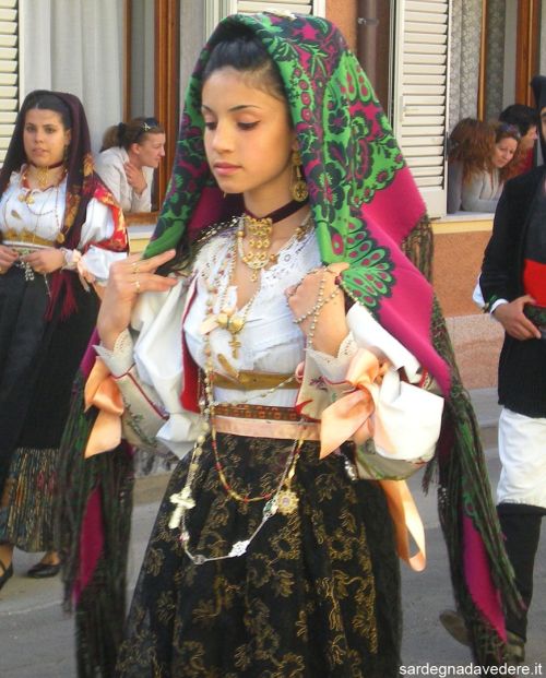 Traditional dress from Dorgali, Sardinia
