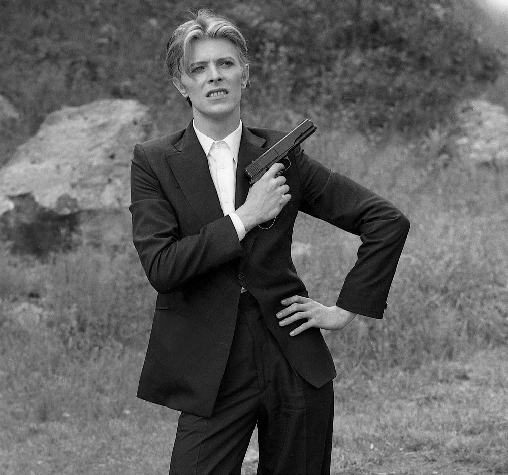 berlin-1976:  On the set of The Man Who Fell To Earth, New Mexico, 1975