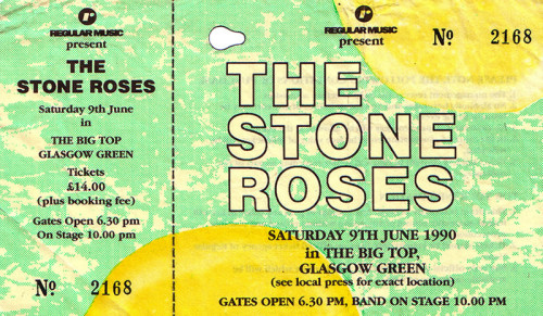 90s-rock-tracks: Today in Music - June 9th, 1990 The Stone Roses play to over 8000 people at Glasgow