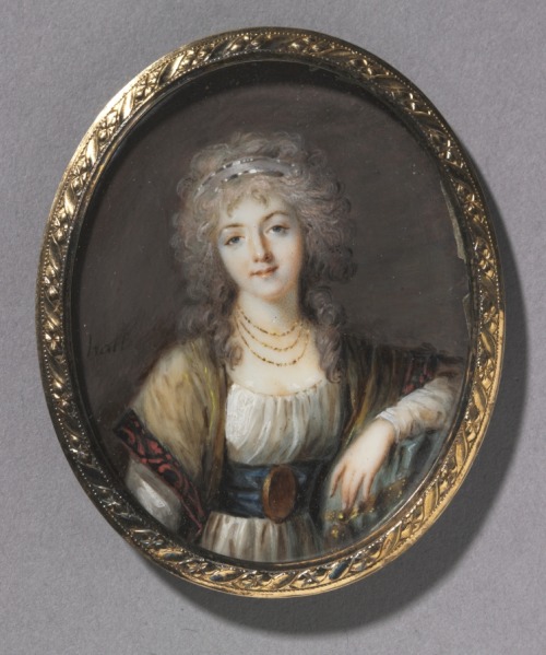 Portrait of a Young Woman, Charles Henard, c. 1785, Cleveland Museum of Art: European Painting and S