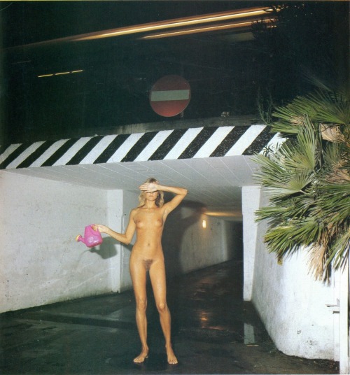pornocandy:  Giochi di notte (1983). Italian Playmen Magazine. 