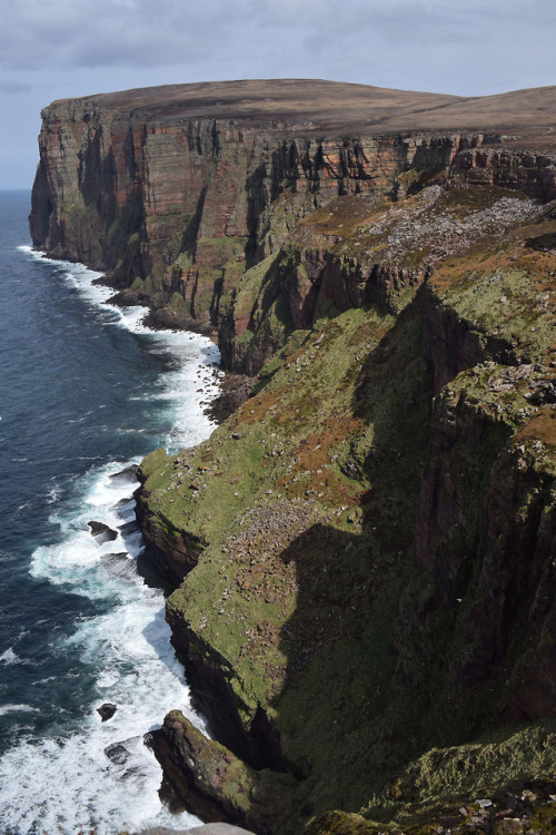 on-misty-mountains: Old Man of Hoy, a famous sea stack on the Orkney Islands. 