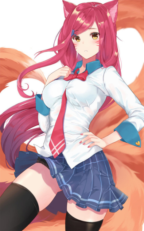 s2ahri:  Academy Ahri~   By Chuuuu