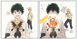 nihui-223art: Then Midoriya called Uraraka