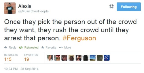 iwriteaboutfeminism: Police pick people out of the crowd, then rush forward. Frightening.  Sept