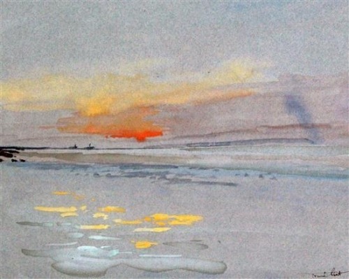 Frank ShortCoastal landscape at sunset