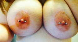 piperbella22:  My beautiful #nipples are blinging, now…..#awesome #nipplepiercing