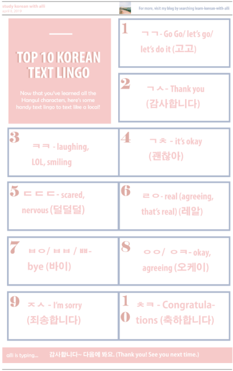 Hey guys! Hopefully, your process of learning the basic Hangul was not too difficult. Link here for 