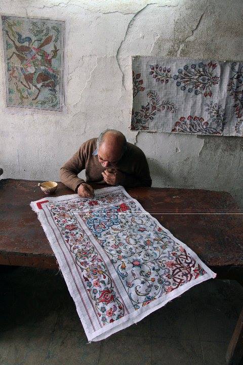 notbutafantasy:ran, painter of persian rug, handwoven carpet