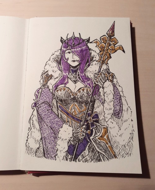 i had time for one (1, singular) inktober this year so i drew brave camilla&hellip; been tryna manif