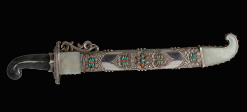 art-of-swords: Ceremonial DaggerDated: circa 1876-1899Culture: China, possibly MongoliaMedium: steel