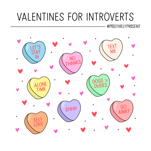 Valentines for Introverts + Extroverts! 