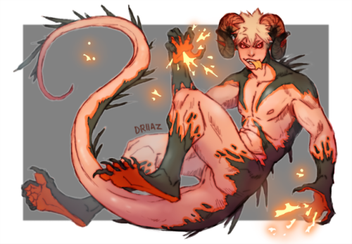 Dragon Bakugou!Pros: Squishy feets, Horns for grabbin’, Colour changing Cons: Bad attitude 