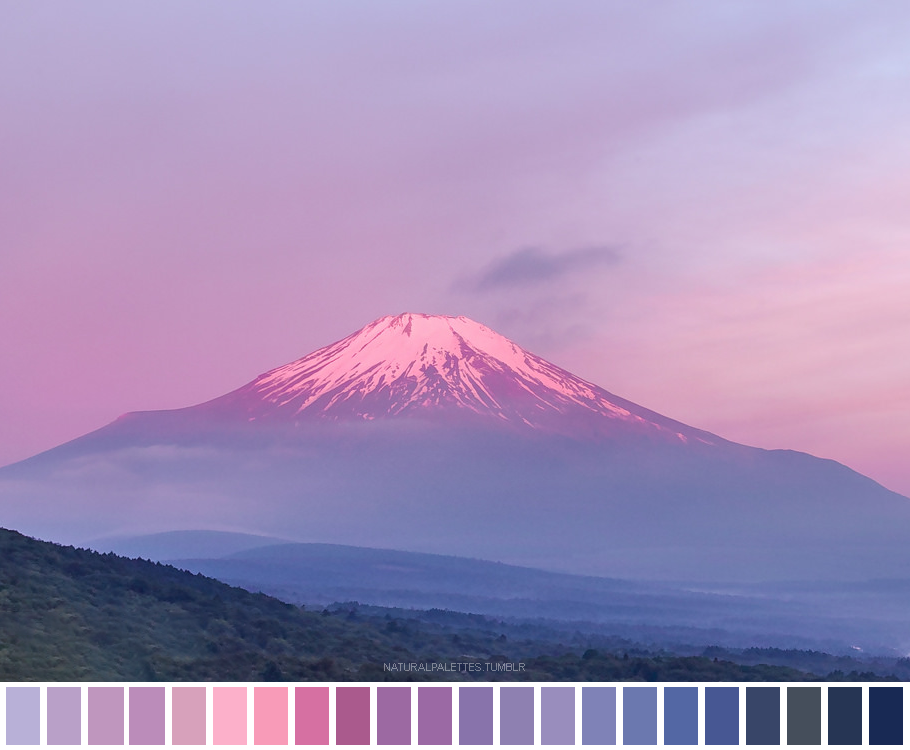 naturalpalettes: Fuji Morning Glow