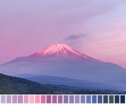 Naturalpalettes: Fuji Morning Glow